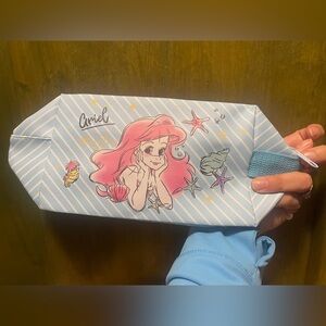 Ariel Striped Cosmetic Bag